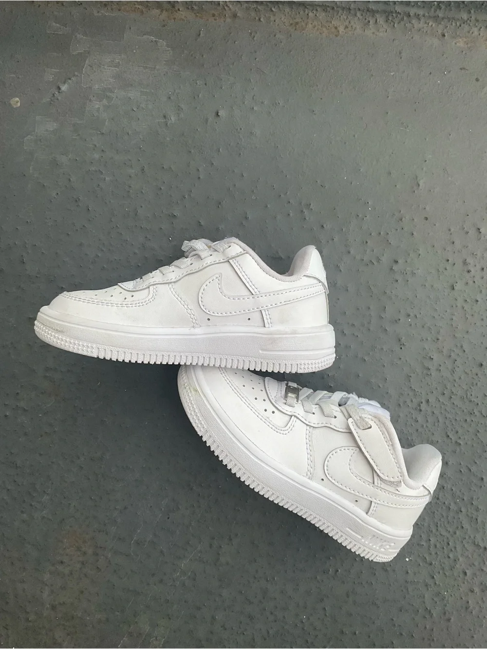 Nike Air Force 1 Low Lace WHITE/WHITE size 9C